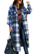 Priyavil Button Down Pocketed Classic Midi Plaid Shacket