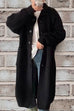 Priyavil Collared Button Down Pocketed Long Sweater Cardigan