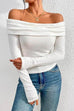 Priyavil Off Shoulder Long Sleeves Bottoming Shirt