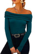 Priyavil Off Shoulder Long Sleeves Bottoming Shirt