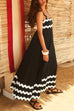 Priyavil Empire Waist Ric Rac Maxi Vacation Dress