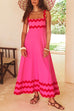 Priyavil Empire Waist Ric Rac Maxi Vacation Dress