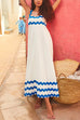 Priyavil Empire Waist Ric Rac Maxi Vacation Dress