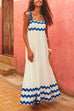 Priyavil Empire Waist Ric Rac Maxi Vacation Dress