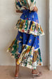Priyavil Graffiti Printed Ruffle Layered Skirt