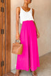 Priyavil Elastic Waist Wide Leg Palazzo Pants