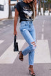 Priyavil Trendy Distressed Stretch Ripped Denim Pants