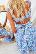 Elastic Straps Bow Back Floral Print Sundress